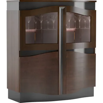 Obývací stěna Vitrína nízká Diuna 2DS2D s osvětlením