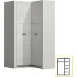 Tempo Kondela Rohová skříň 14, jasan bílý, INFINITY 14