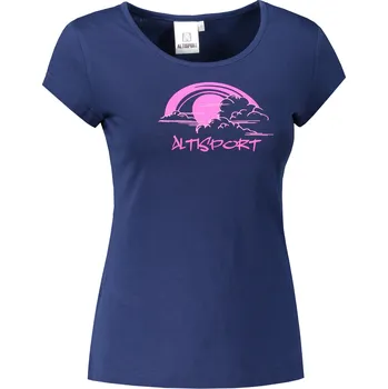 Dámské tričko Dámské triko ALTISPORT ALW044122 PŮLNOČNÍ MODRÁ S