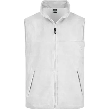 Pánská vesta Pánská heavyfleece vesta JAMES NICHOLSON JN045 WHITE S