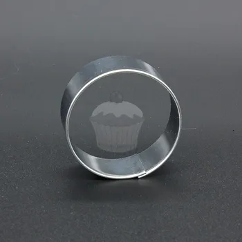 Forma na pečení Nerezové vykrajovátko - kolečko 3,5cm Stříbrná