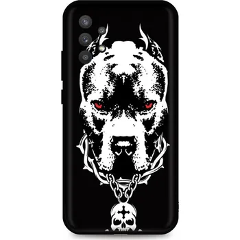 Pouzdro na mobilní telefon Kryt Samsung A32 5G silikon Fighting Dog (obal neboli pouzdro na Samsung A32 5G)