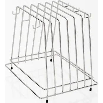 Kuchyňské prkénko PGX 1830 012 Stojan na krájecí prkénka s háčky na čistící kartáče 30 x 22 cm