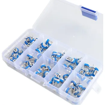 Vývojová deska Sada trimrů RM065 500R - 1M Ohm 10 hodnot - 100 kusů