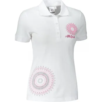 Dámské tričko Dámské triko s límečkem ALTISPORT ALW024210 BÍLÁ S