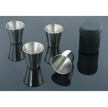 Sklenice Štamprličky CLASSIC nerezové 4ks 30 ml