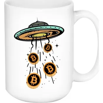 Hrnek velký s potiskem Bitcoin