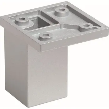 Nábytkové kování Poliplast Nábytková nožka hranatá s rektifikací 33 x 80 šedá