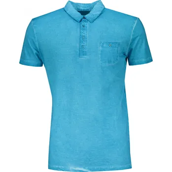 Pánské tričko Pánské triko s límečkem fashion JAMES NICHOLSON JN988 TURQUOISE S