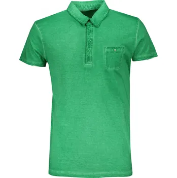 Pánské tričko Pánské triko s límečkem fashion JAMES NICHOLSON JN988 FERN GREEN S