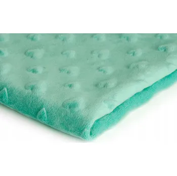 Látka Mínky Srdička, barva Mentolová 45