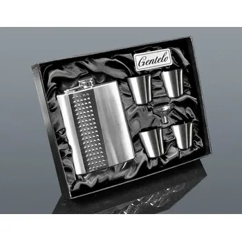 Placatka Souprava METAL placatka 240 ml + 4ks štamprliček 30 ml