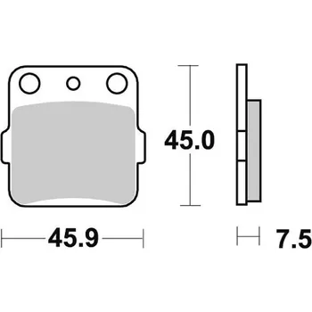 Brzda pro motocykl Brzdové destičky pro Honda – Kawasaki – Suzuki – Yamaha S1059An