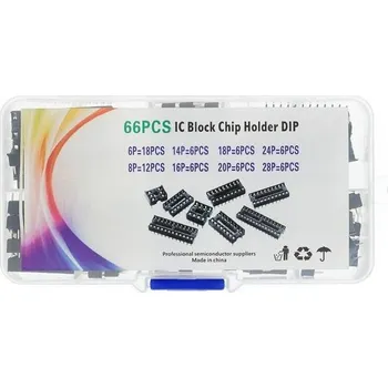 Vývojová deska Sada DIP IC adaptérů 6 - 28 pinů - 66 kusů