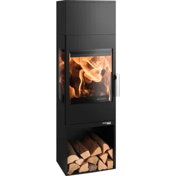 Krbová kamna HAAS+SOHN Salzburg easy uzaviratelný box na dřevo