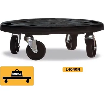 Stavební technika PŘEPRAVNÍ KULATÁ PLOŠINA - VOZÍK NA KOLEČKÁCH 375mm/200kg