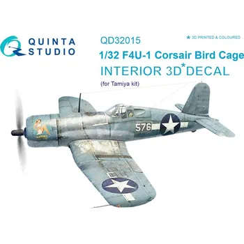 Plastikový model 1/32 F4U-1 Corsair Bird cage 3D-Print&col.Interior