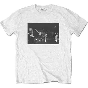 Pánské tričko Queen Tričko Crowd Shot Unisex White M