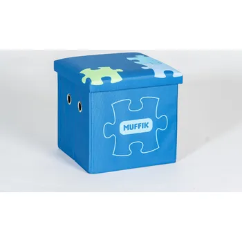 úložný prostor na hračky Úložný box MUFFIK malý - modrý MFK-060-1-2-09