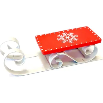 Vánoční dekorace Sáňky kov