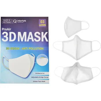 rouška Antibakteriální 3D maska Pro Air - Bílá