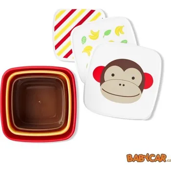 dětská jídelní sada SKIP HOP svačinové misky ZOO 3ks Opička DOPRODEJ!