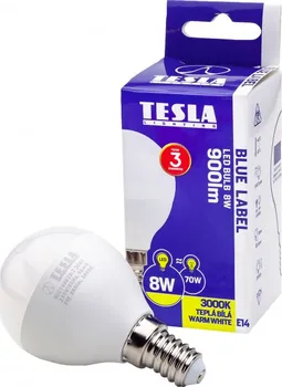Žárovka TESLA LED miniglobe Bulb 8W E14 3000K