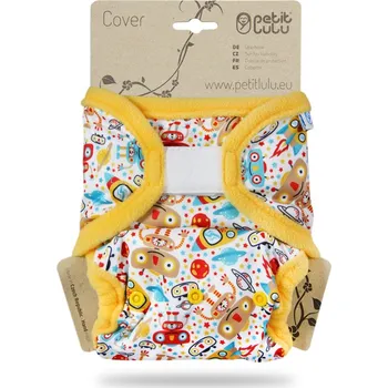 Hračka pro nejmenší Petit Lulu s.r.o. Vesmírní roboti - svrchní kalhotky s kapsami sz