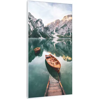 Infrazářič Klarstein Wonderwall Art Smart 700W 120x60cm Obrazový Infrapanel Jezero s lodí (10037894)