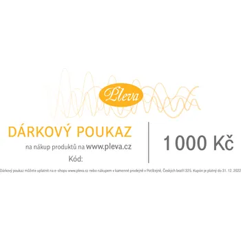 Tiskopis Pleva - Dárkový poukaz v hodnotě 1000 Kč