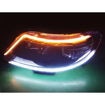 LED páska LED SS-60 HT9120, 2x 12V ohebný, dvoubarevný světelný pásek 60cm pro osvětlení obrysů světel s funkcí blinkru