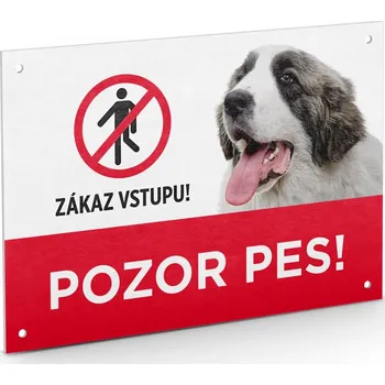 JK ANIMALS, Plastová tabulka na plot "POZOR PES", zákaz vstupu!