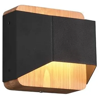 Nástěnné svítidlo Trio 224810132 LED nástěnné svítidlo Arino 1x4,3W | 400lm | 3000K - 3 fázové stmívání, dřevo, černá + K nákupu nad 3000 Kč dárek zdarma