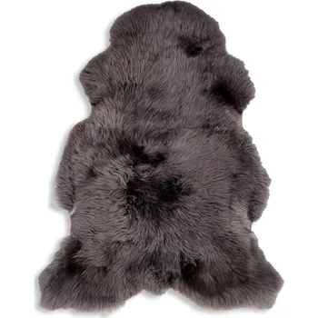 Koberec Ovčí kůže antracit (cca 110cm)