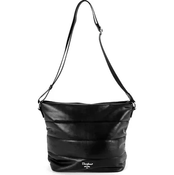 Středně velká černá crossbody kabelka David Jones 6608-1A