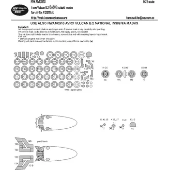 Plastikový model 1/72 Mask Avro Vulcan B.2 BASIC (AIRFIX)
