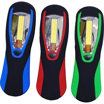 LED svítilna 3W COB, víceúčelová outdoorová LED svítilna COB s magnetem a hákem