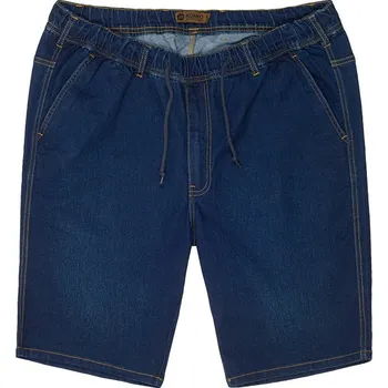 Pánské kraťasy Adamo tmavě modré STRETCH elastické v pase na gumu Adamo ODE-AD-199110-360 - 7XL