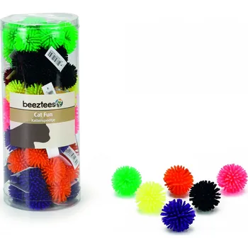 Hračka pro kočku Beeztees Balonek s bodlinkami gumový 4cm