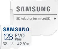 paměťová karta Samsung Evo Plus micro SDXC 128 GB + SD adaptér (MB-MC128KA/EU)