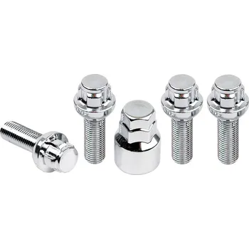 Šroubek na kolo Pojistné bezpečnostní šrouby M12x1,50x29 kulová R12, klíč 17/19, Blocky B229