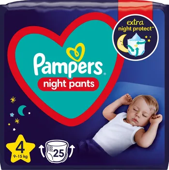 Plena Pampers Night Pants 4 9-15 kg 25 ks