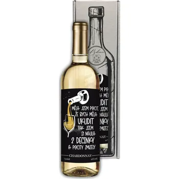 Víno Dárkové víno - 2 decinky - Chardonnay 0,75