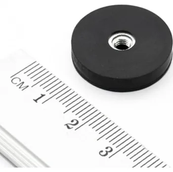 Dekorativní magnet orodian.cz Magnet v pouzdře s vnitřním závitem 22×6 mm pogumovaný