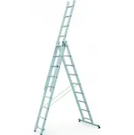 Zarges Trojdílný hlinikový kombinovaný žebřík ZARGES, 3x10 příček