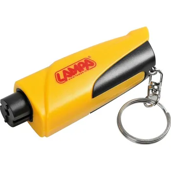 Lampa Bezpečnostní klíčenka do auta s kladívkem a řezačem pásu ESCAPE