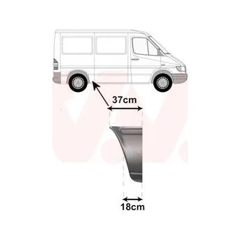 Příslušenství karosérie Boční stěna VAN WEZEL 3075140