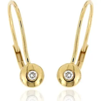 Náušnice Zlatnictví U Kostela Zlaté diamantové náušnice 1250F 566797556