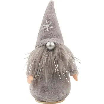 Anděl Přerov Skřítek plyšový šedý 12 cm Vánoční dekorace Anděl Přerov Skřítek plyšový šedý 12 cm