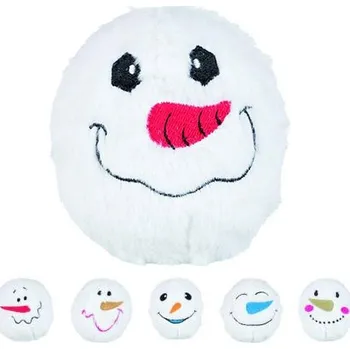 Krmivo pro psa Trixie Vánoční sněhové míčky, plyšové, se zvukem 10 cm - DOPRODEJ